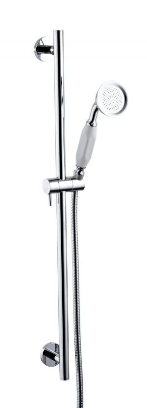 Mayfair Oxford Chrome Dual Handle Concealed Thermostatic Shower Valve and Slide Kit OXF300